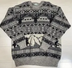 古着　Green Hawk ニットセーター Lサイズ