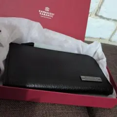 美品】 カワニシカバン リッチー L サンドレザー 長財布 L字ファスナー