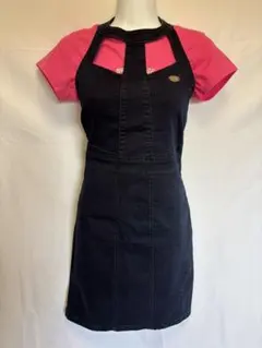 Von Dutch デニムジャンパースカートネイビー