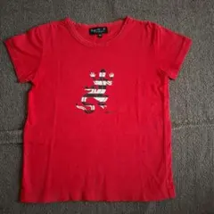 アニエスb キッズ半袖Tシャツ M 110～120 赤