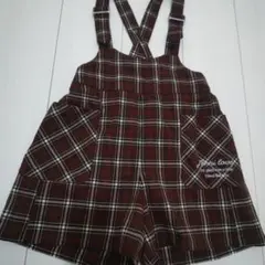 jenni love チェック柄サロペット 100cm