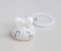 ほっぺちゃん　めじるしチャーム　ホワイトパール