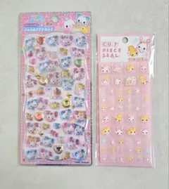 ジュエルプチドロップ&タイルシール ハッピーマーチ フワフワわらびちゃん 正規品