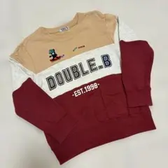 ミキハウス ダブルB トレーナー スウェット レッド 120