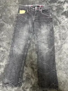 90s ROOT THREE denim jeans y2k