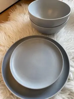 LE CREUSET 食器セット 6個　プレート ボウル ブルーグレーのサムネイル