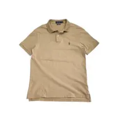 Polo Ralph Lauren 刺繍ロゴ ポロシャツ メンズM ベージュ系