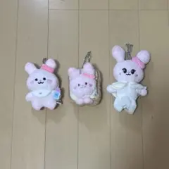 NIZOO ピョンピョン ぬいぐるみキーホルダー 3個セット