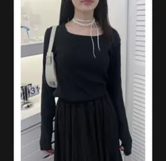 前後2way春ニットのサムネイル
