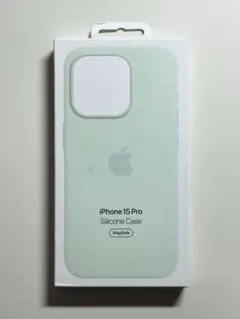 【新品】純正 iPhone 15 Pro シリコンケース・ソフトミント①