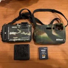 8-329☆本体のみ☆ニコン COOLPIX AW120 迷彩 - メルカリ