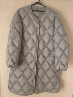 UNIQLO ウルトラライトダウン リラックスコート L カーキ色