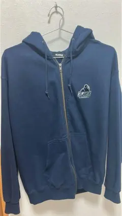 XLARGE ネイビー フルジップパーカー