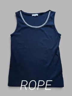 ROPE ノースリーブ　トップス　ラインストーン　黒　ブラック　ビジューのサムネイル