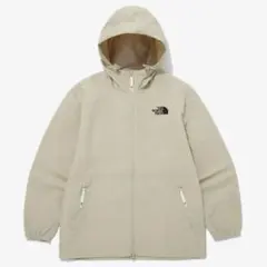 韓国限定 ノースフェイス　オレマ　ロゴ　フードジャケット　XS 完売品　ベージュ