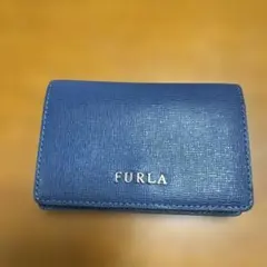 FURLA 名刺入れ カードケース ブルー
