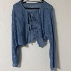 メッシュ長袖カーディガン Fサイズ