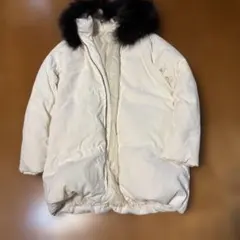 アイボリー ロングジャケット