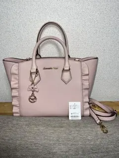 Samantha Vega 2way ハンドバッグ フリル ピンクのサムネイル