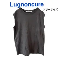 Lugnoncure ノースリーブ Tシャツ フリーサイズ ダークグレー