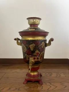 美品◆旧ソ連製◆グジェリ陶器 サモワール 置物 ヴィンテージ ハンドペイント 美品◇旧ソ連製◇グジェリ陶器 サモワール 置物 ヴィンテージ ハンド