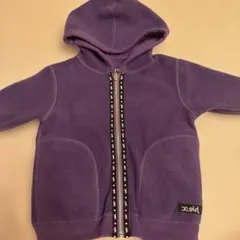 xgirl ベビー パープル フルジップパーカー リバーシブル