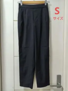 グローバルワーク　テーパードパンツ ブラック　S