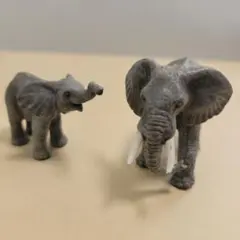 象の親子フィギュアセット