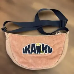 graniph コーデュロイショルダーバッグ IKAKU ピンク レッサーパンダ