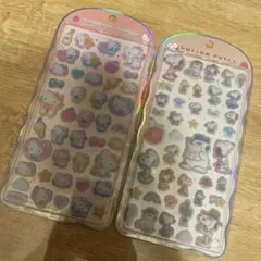 【新品】 コットンパフィーシール ハローキティ スヌーピー 2種類セット