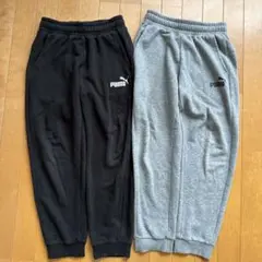PUMAカジュアル アスレチックロゴ スウェットパンツ150 2枚セット