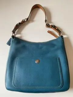coach レザーショルダーバッグ
