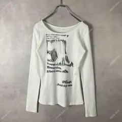 Y2K 長袖 Tシャツ グラフィックプリント 韓国　中国 nacheシズニルック