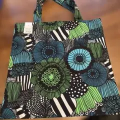 マリメッコ　トートバッグ　シイルトラプータルハ　グリーン