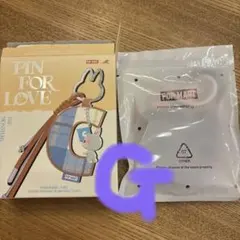 POP MART PIN FOR LOVE ラブブ イニシャルキーリング　G