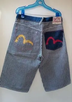 お値段変更 致しました エビス　 リバーシブル（希少）デニムショートパンツ
