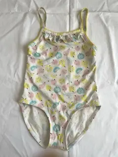 【Petit Bateau 】パステルカラーフルーツ柄水着 114cm