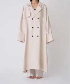 美品！ebure ノーカラー トレンチコート サイズ38 - メルカリ
