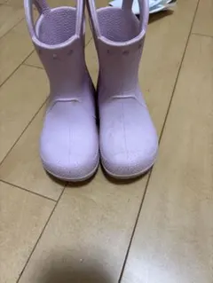 크록스 레인부츠 라이트 핑크 15.5cm
