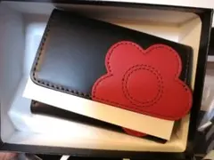 ♡マリークワント♡ハート♡財布♡ミニウォレット♡ブラック♡カード♡黒