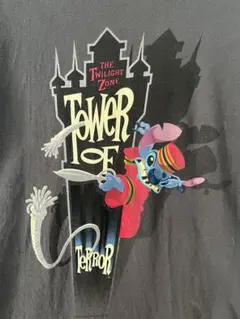 ディズニー ヴィンテージ タワーオブテラー Tシャツ スティッチ Lサイズ