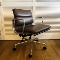 ハーマンミラー製 本革 イームズ アルミナム ソフトパッド マネジメント チェア