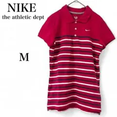 【ナイキ】 トップス ポロシャツ 半袖 ストライプ コットン