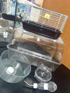 ハムスター ケージ ルーミィ 小動物 ハムスターケージ 小屋 GEX 回し車のサムネイル