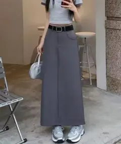 バック スリット タイト ロング スカート