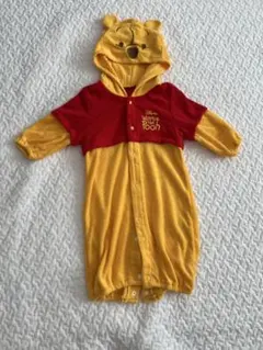 プーさん フード付きロンパース 50〜60cm コスプレ