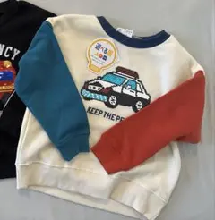 新品未使用品 スパンコール付き 車 パトロールカー110cm