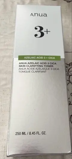 Anua AZELAIC ACID 3＋CICA スキンクリアトナー 250ml