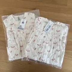 Petit Bateau ワンピースセット 18m81cm 2着セット