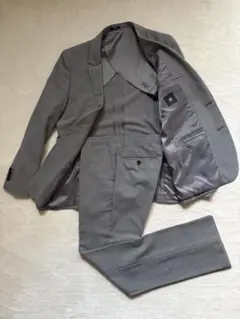 ⭐︎SUIT SELECT⭐︎グレー ストライプ ビジネススーツ